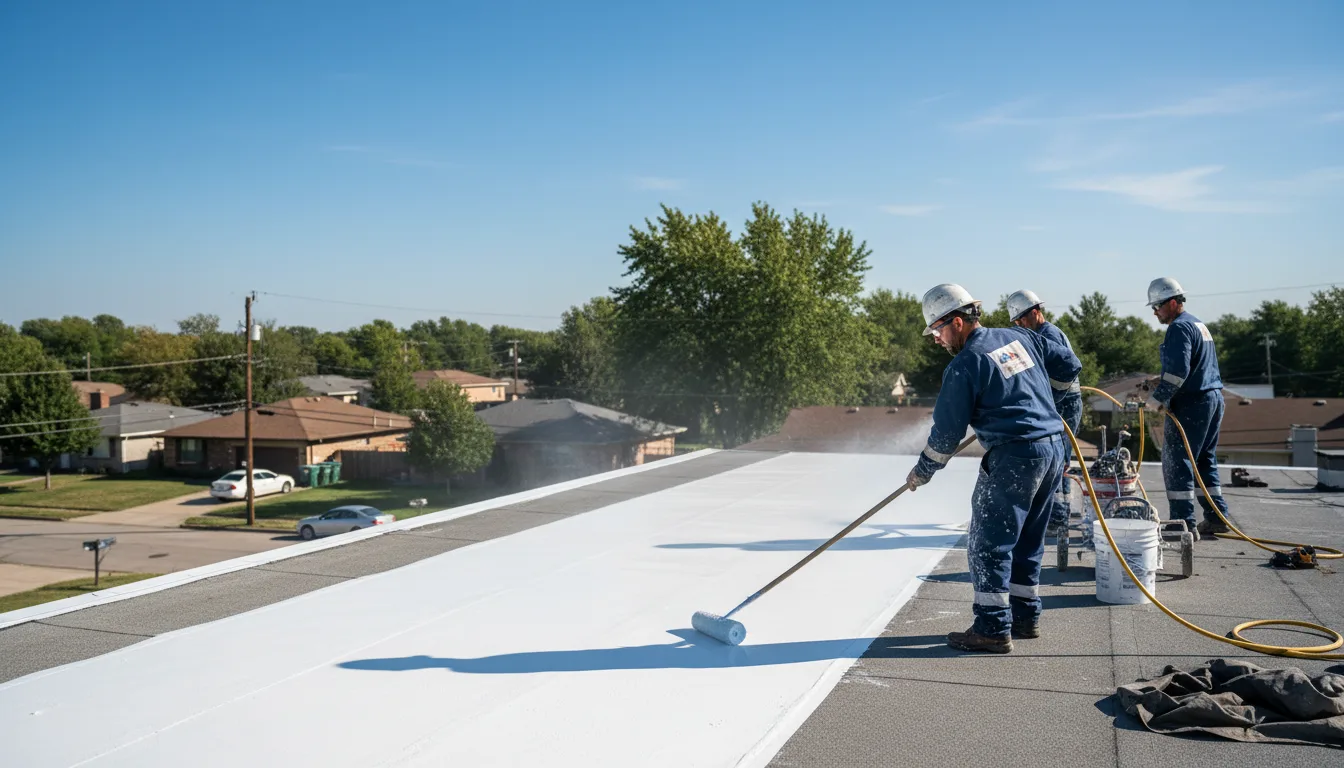 Commercial roof coating in Colleyville, TX near me